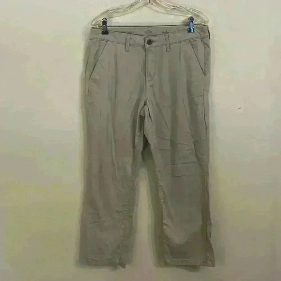 St John’s Bay Girlfriend Khaki Pants Size 12 Petite Biscotti - Picture 1 of 10